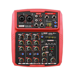 Consola análoga con interfaz de audio Novik NVK i06BT