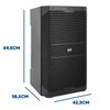 Parlante activo 15 pulgadas con funda y atril SKP DX15 PLUS - Imagen 4