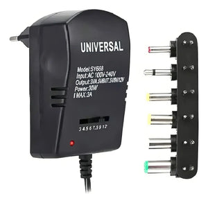 Transformador Multivoltaje 3V a 12V con 6 Conectores  IRM IRM-10193