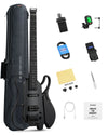 Guitarra para viaje Donner Hush X Live Negra - Imagen 2