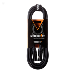 Cable micrófono XLR - XLR 3 mt Bespeco RKMB300