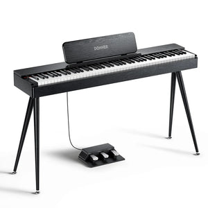 Piano digital Donner 88 teclas OURA S100 Negro