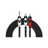 Cable Mini Plug Stereo a 2 RCA 3 Metros Kirlin LGY364L3BK - Imagen 2