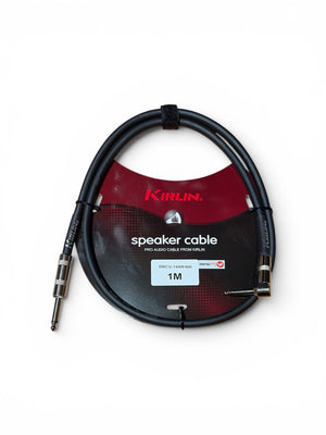 Cable para parlantes Plug a Plug 1mt Kirlin SBCV166R-1M-BK