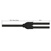 Cable Plug TRS a 2 Plug Mono Kirlin Y336PR-2M - Imagen 4