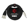 Cable mini plug a 2 XLR Macho 2mt Kirlin Y370PBL-2M-BK - Imagen 1