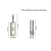 Cable mini plug a 2 XLR Macho 2mt Kirlin Y370PBL-2M-BK - Imagen 3