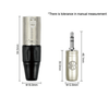Cable mini plug a 2 XLR Macho 2mt Kirlin Y370PBL-2M-BK - Imagen 2