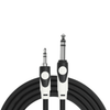 Cable mini plug stereo a plug stereo 2mt Kirlin LGA564L-2M-BK - Imagen 3