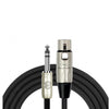 Cable XLR Hembra a plug 1/4 3 mt Kirlin MP484-3M-BK - Imagen 2