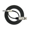 Cable XLR Hembra a plug 1/4 3 mt Kirlin MP484-3M-BK - Imagen 1